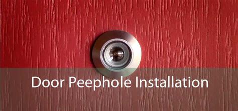 Door Peephole Installation Burlington 磊 - Install A Peephole in A Door Burlington