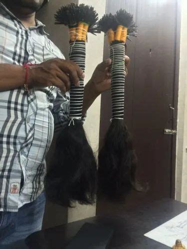 Black Unprocessed Remy Single Drawn Human Hair For Parlour Packaging