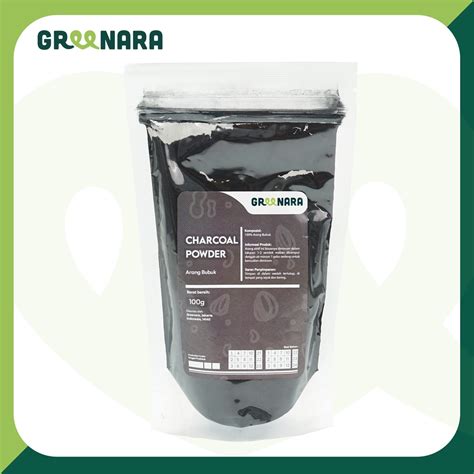 Jual Activated Charcoal Powder 100gr Food Grade Bubuk Arang Aktif