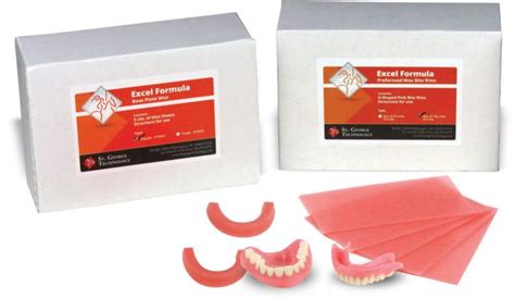 St George Excel Formula Wax Bite Rims Box Of 100 Silcox Dental Supply