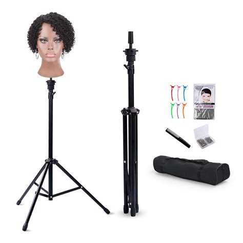 Amazon Klvied Reinforced Wig Stand Tripod Mannequin Head Stand