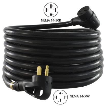 Conntek 15304 & 15306 NEMA 14-50 RV / EV Extension Cords