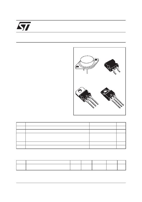 LM117 Datasheet 1 11 Pages STMICROELECTRONICS 1 2V TO 37V VOLTAGE