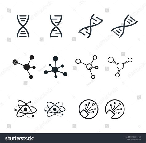 Science Icon Set Vector Logo Template: เวกเตอร์สต็อก (ปลอดค่าลิขสิทธิ์ ...