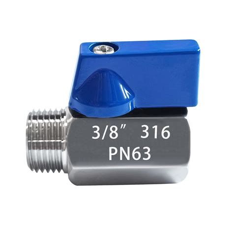 Fitvell 316 Stainless Steel Mini Ball Valve 3 8 Npt