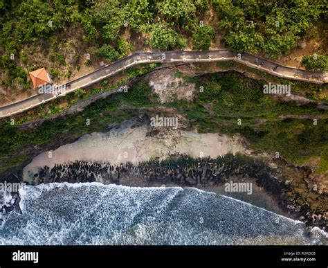 Indonesia Bali Aerial View Of Uluwatu Temple Stock Photo Alamy