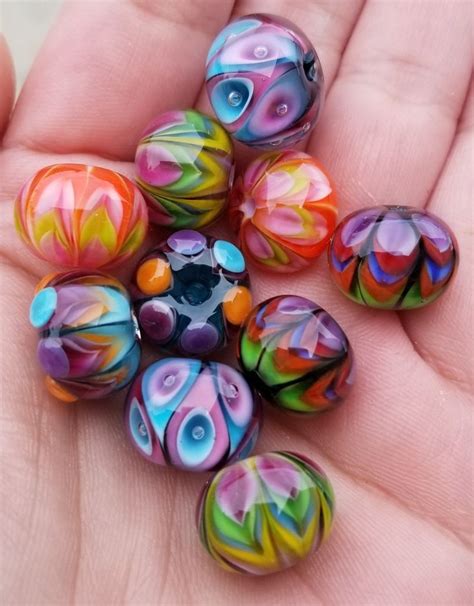 Lovely Lampwork Beads Lampwork Bead Jewelry Handmade Lampwork Glass Lampwork Beads