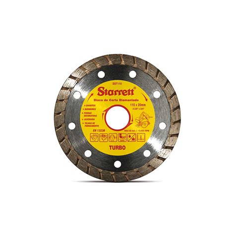 Disco De Corte Diamantado Turbo 110 MM Starrett Santil