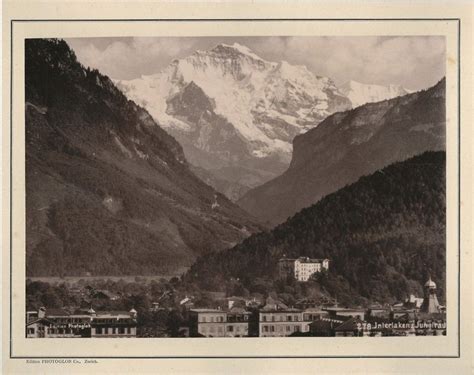 Vintage Photoglob Interlaken Jungfrau Kaufen Auf Ricardo