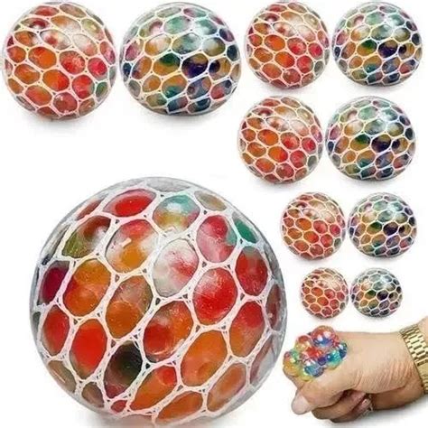 10 Pelotas Squishy Malla Anti Estrés Para Cumpleaños Cuotas sin interés