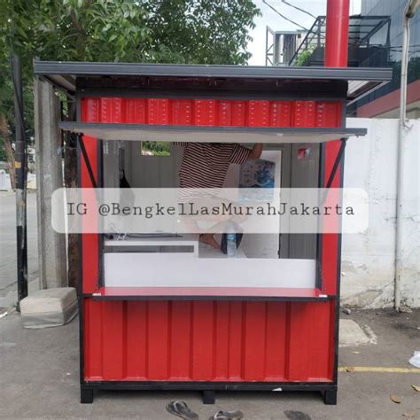 Jual Booth Container Gerobak Rombong Kontainer Knock Down X X