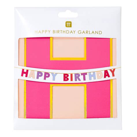 Multicolor Happy Birthday Letter Banner 10ft | The Party Darling