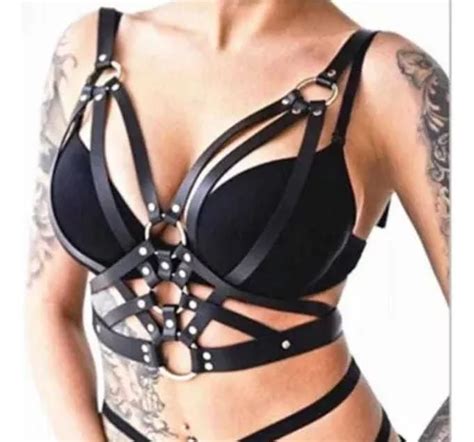 Arn S Bralette En Cuero Tanga Mercadolibre