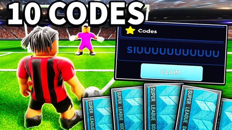 New Working All Codes For Super League Soccer In May Roblox