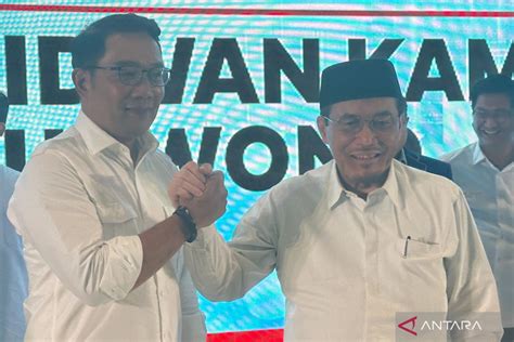 Ridwan Kamil Suswono Buktikan Keharmonisan Pimpin Jakarta Antara News