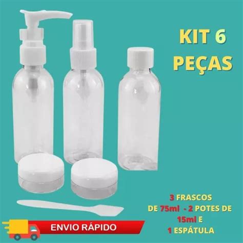 Pote Creme Viagem Kit Viagem Porta Shampoo Mini Frascos Pote MercadoLivre