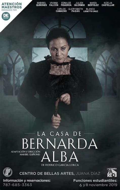 P Rico Obra La Casa De Bernarda Alba Tendr Funciones En Bellas