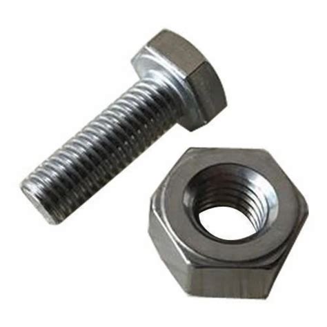 Mild Steel Hex Nut Bolt Bolt Size Inch Size Inch At Rs