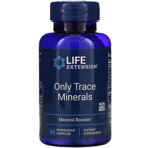 Life Extension Only Trace Minerals 90 vcaps - e-vitamina.gr