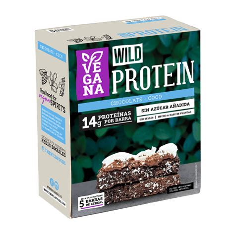 Wild Protein Vegana Chocolaete Coco Caja Unidades