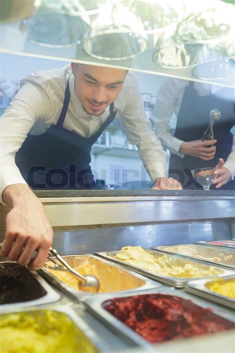 Ice Cream Seller Stock Image Colourbox