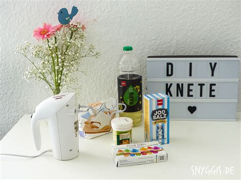 Knete Selber Machen Diy Snyggis Der Kreative Familienblog