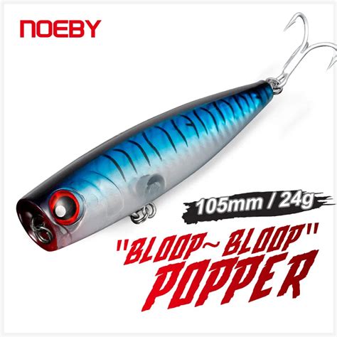 Noeby Popper Isca De Pesca Artificial Isca Dura Flutuante Boa A O Para