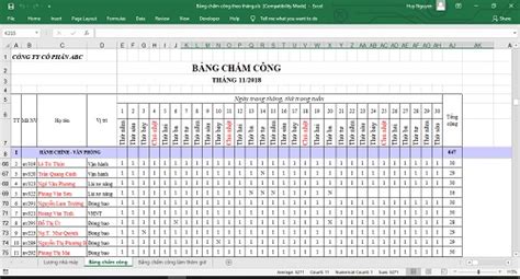 Hướng Dẫn Tạo Mẫu Bảng Chấm Công Theo Tháng Kiến Thức Cho Người Lao Động Việt Nam
