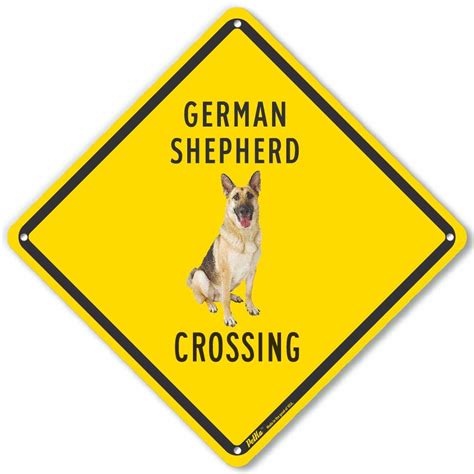 Petka Signs And Graphics Pkac 0567 Na10x10 German Shepherd Crossing