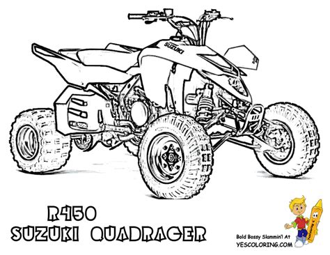 ATV Coloring Free ATV 4 Wheeler ATV Printables ATV Pictures