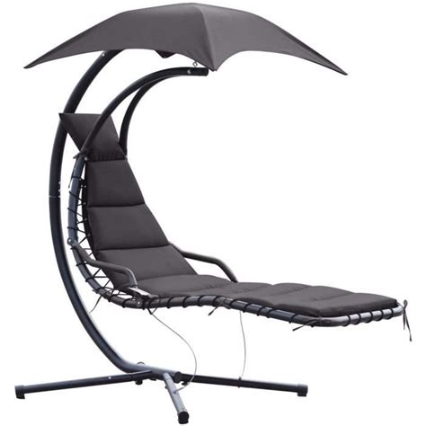 Bain de Soleil transat Suspendu Chaise Suspendu Extérieur avec Pare