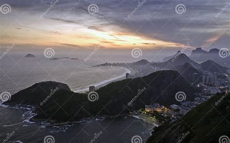 Aerial View Of Rio De Janeiro Stock Image Image Of View Copacabana