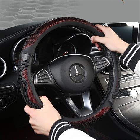 Anti Slip Universal Cm Car Steering Wheel Cover Carbon Fiber Auto Car