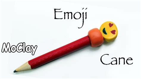 DIY How To Make Emoji Face Cane With Hearts Polymer Clay Tutorial