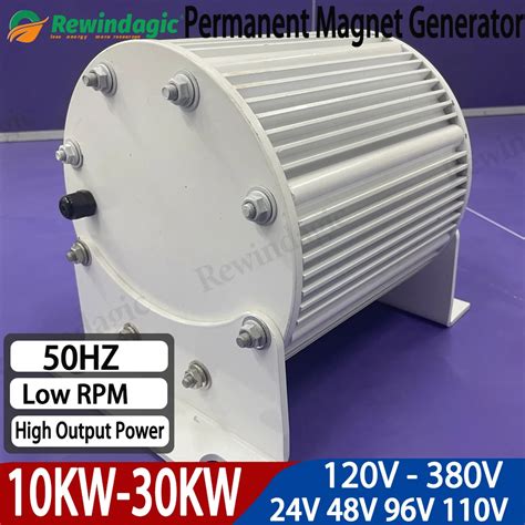 Low Rpm 50hz Direct Taper Shaft 10kw 30kw 96v 110v 120v 220v 380v