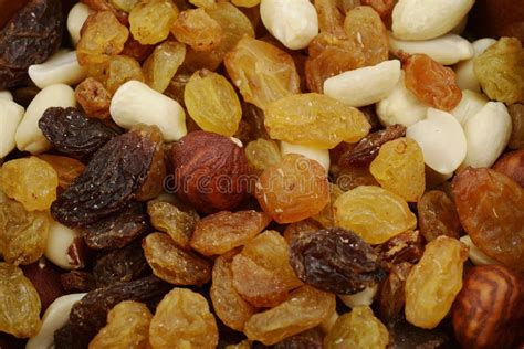 Mix Of Raisins And Different Nuts Stock Image Image Of Assortment