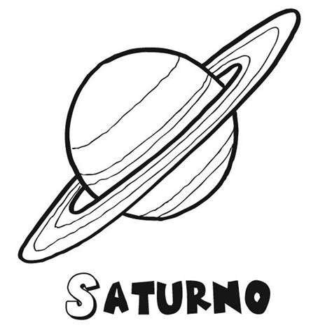 Dibujo Del Planeta Saturno Para Pintar