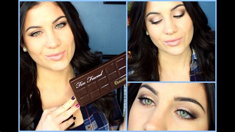 Too Faced Chocolate Bar Palette Tutorial Youtube