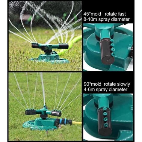 Automatic Rotating Adjustable Garden Water Sprinklers With Arm