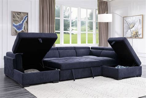 Juliana U Shape Sectional Sleeper