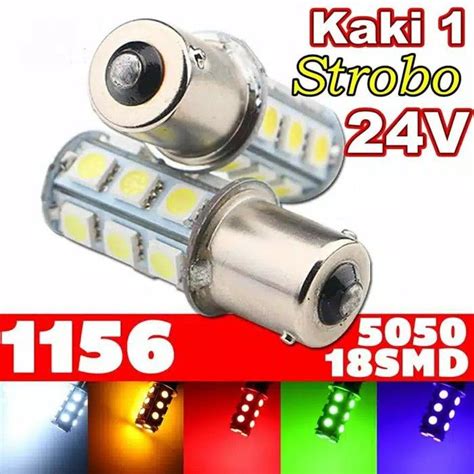 LAMPU LED BEMPER SEN ATRET 24 VOLT KAKI 1 18 LED KEDIP STROBO BUS TRUCK