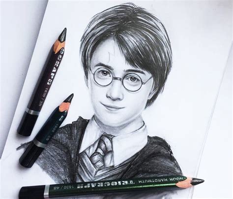 Harry Potter Pencil Drawing By Elienka Art No 3293