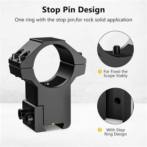 Buy Cvlife 1” Dovetail Scope Rings High Profile 1 Inch Scope Mount For