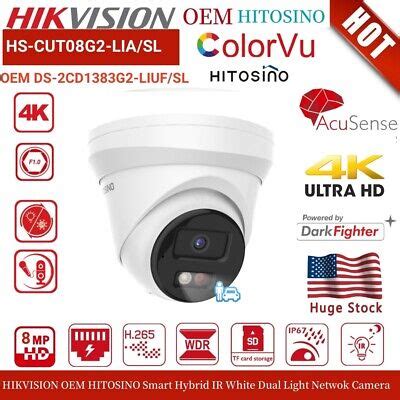 Hikvision Oem Hybrid Light K Mp Colorvu Ir Ip Camera Ds Cd G