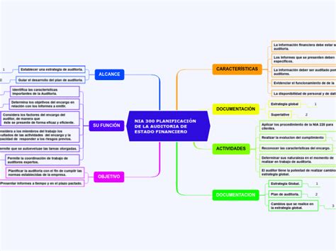 Nia 300 PlanificaciÓn De La Auditoria De E Mind Map