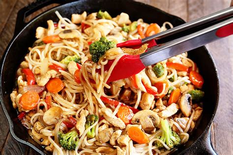 Easy Chicken Noodle Stir Fry Southern Bite