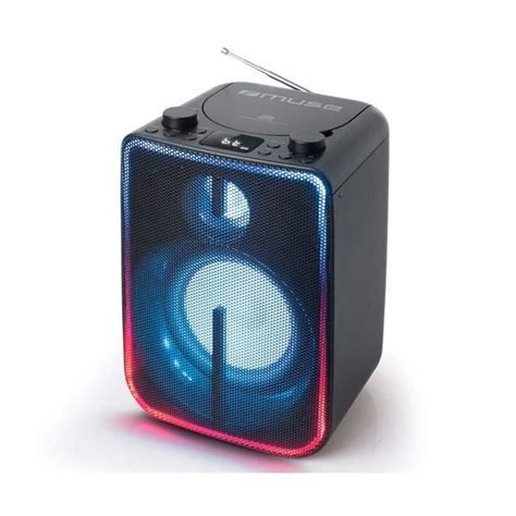 MUSE M 1810 Enceinte de fête Bluetooth DJ noire avec puissance de 60 W