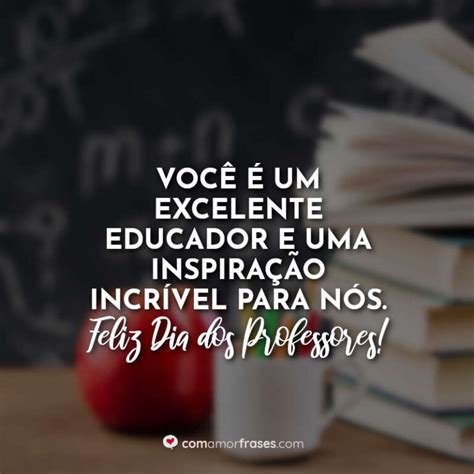 Você é um excelente educador e uma inspiração incrível para nós Feliz