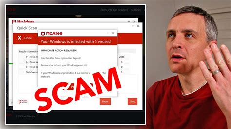 Mcafee Popup Scam And Removal Explained Youtube