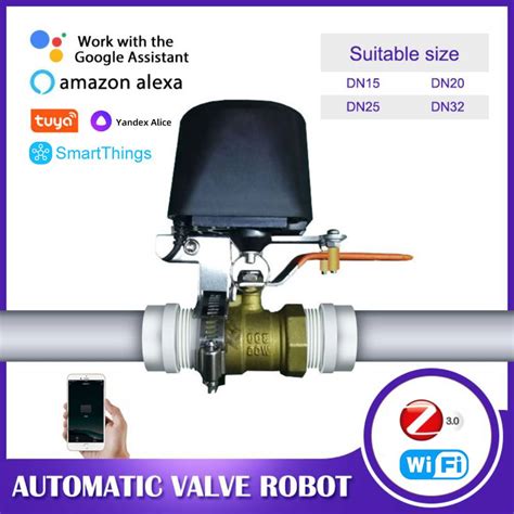 Tuya Smart Wifi Zigbee Valve Gas Water Pipe Faucet Controller App